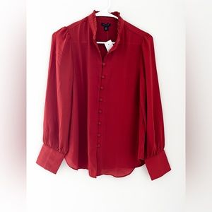 Ann Taylor Red Blouse